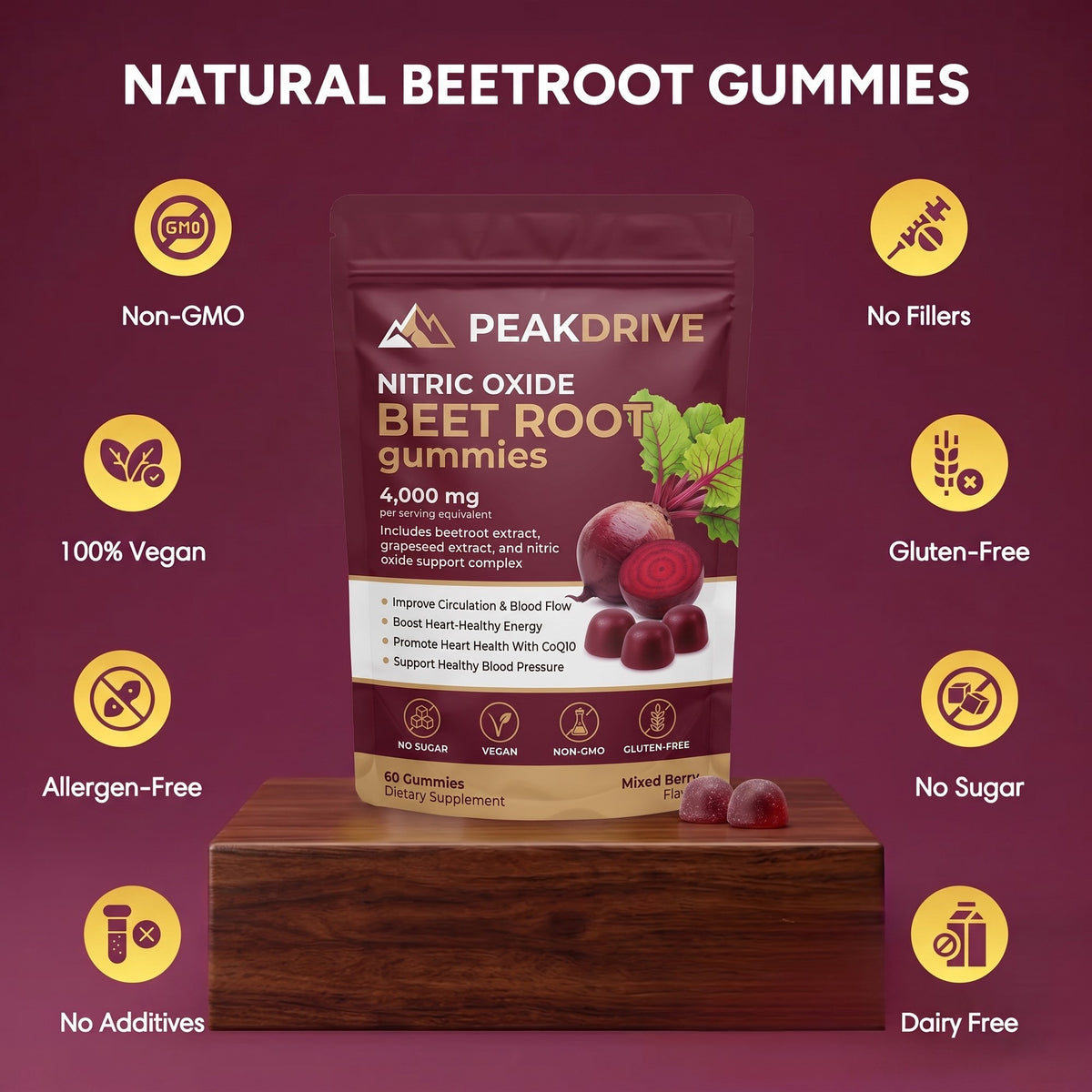 PeakDrive Beet Root Gummies