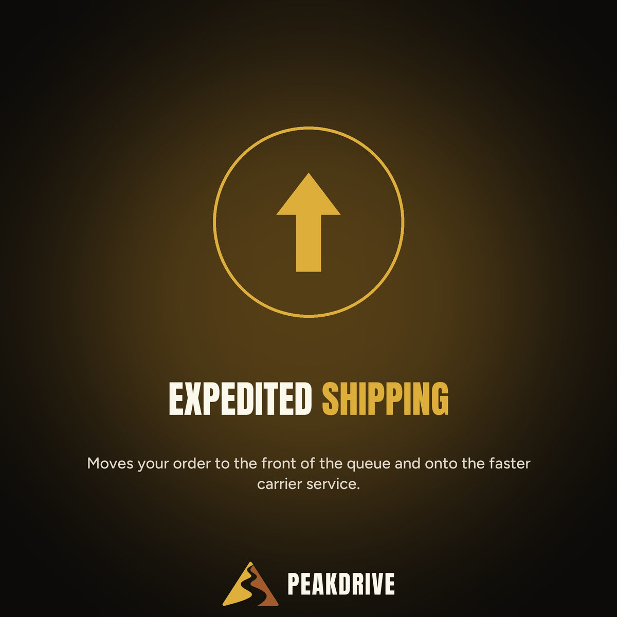 Expedited Shipping by PeakDrive