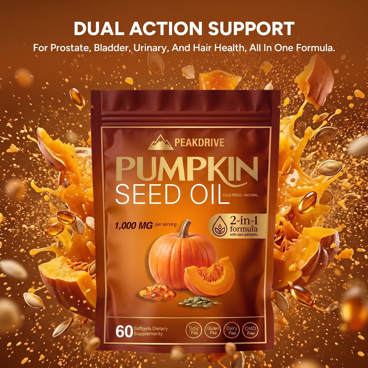 PeakDrive Pumpkin Seed Oil Softgels